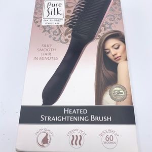 PURE SILK Spa Therapy Heated Straightener Brush